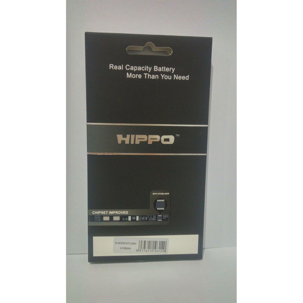 Hippo Baterai Xiaomi Redmi Note 4X BN43 - Batre Hippo original