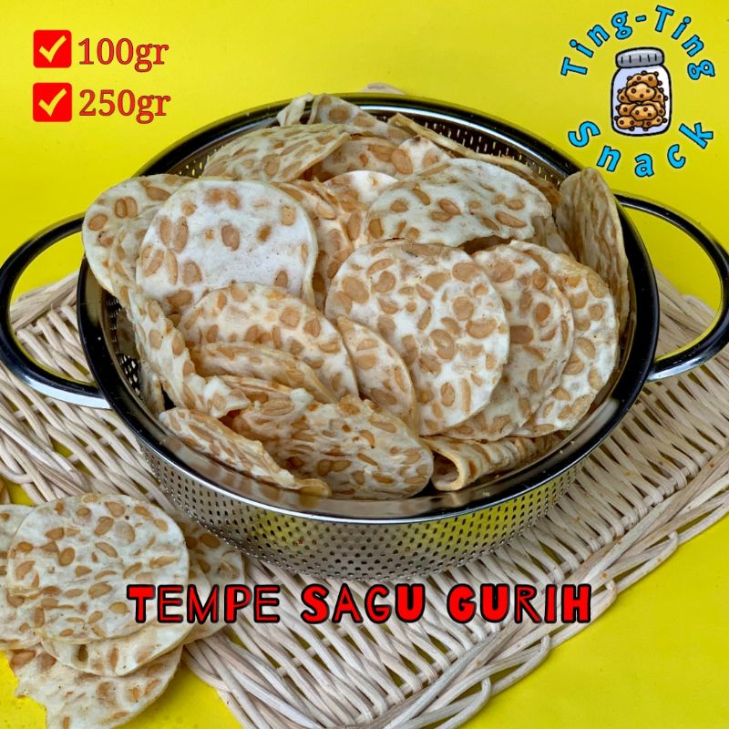 

KERIPIK TEMPE SAGU 100 GRAM ENAK GURIH TINGTING SNACK 100GRAM