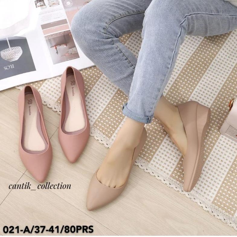 [KODE FLETD] Sepatu Kerja Wanita Breslin JX021 - Sepatu Wedges Wanita Breslin JX021