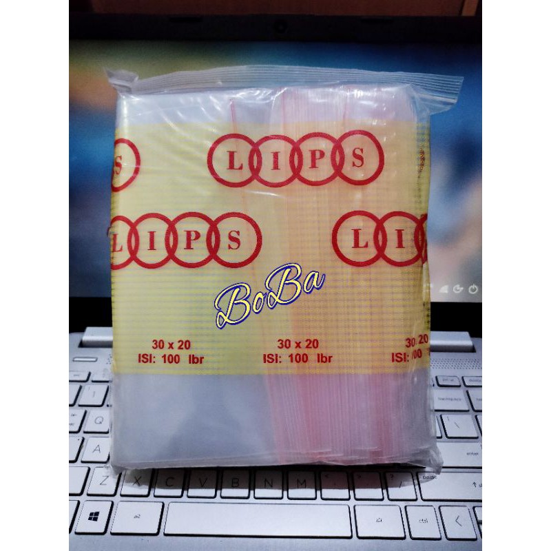 PLASTIK KLIP 20X30 CM ISI 100 PCS/PLASTIK ZIPLOCK/PLASTIK KLIP BAJU