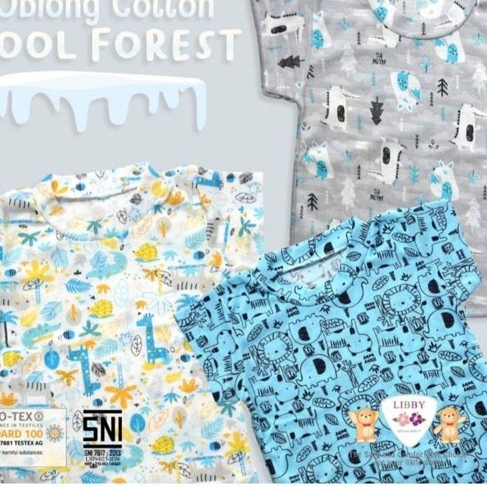 ❈ 3 Pcs Kaos Oblong Rib Tipis Libby Baby Print SML 2L XL XXL ✰