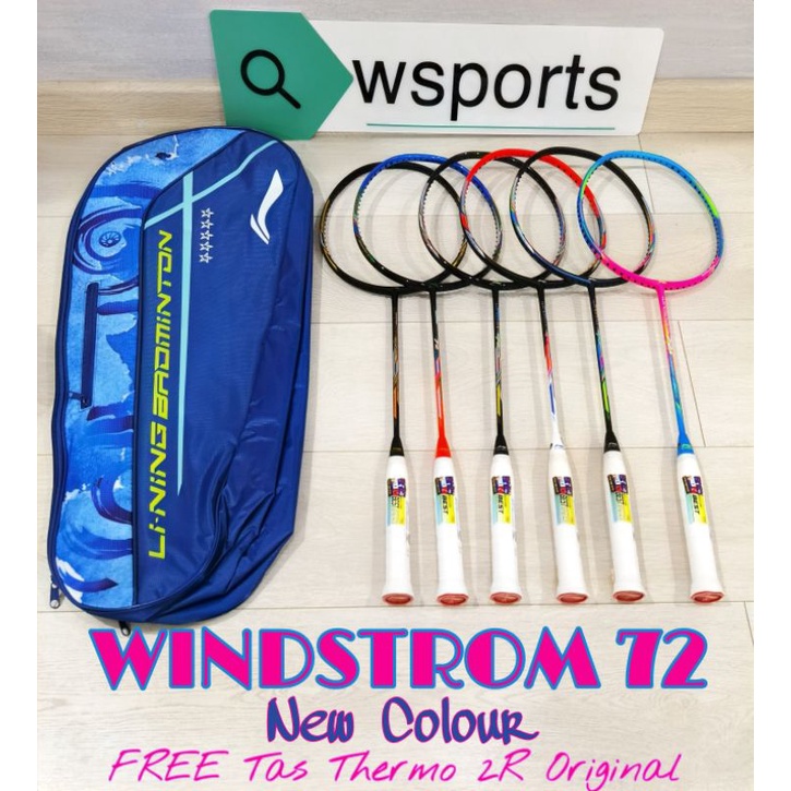 [[New Colour]] Raket Badminton LiNing Windstrom 72 Original