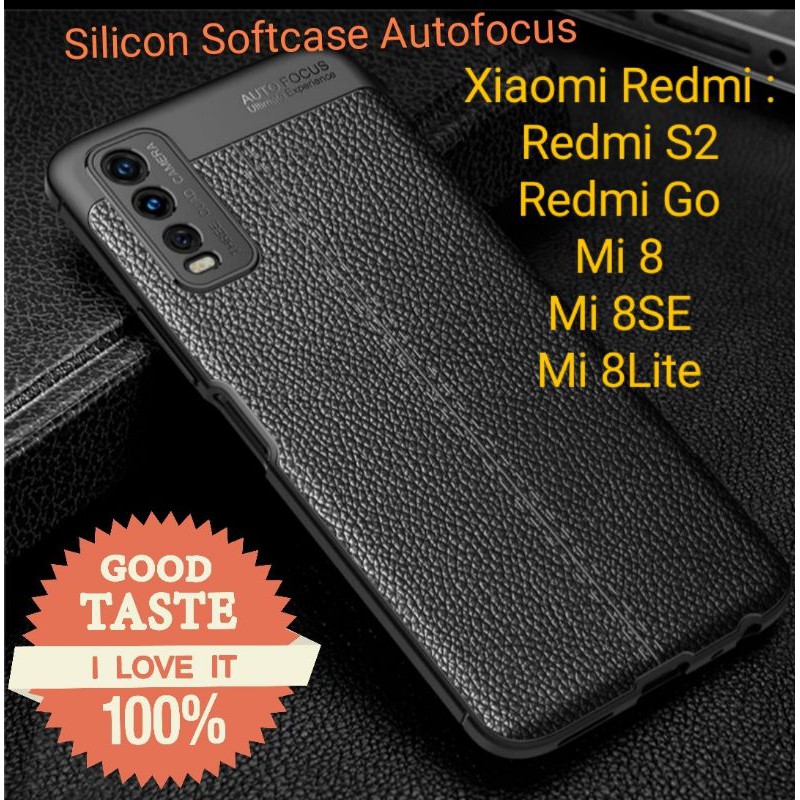 Redmi S2 Go Mi8 Mi 8SE Mi 8 Lite Silicon Autofocus Leather Softcase Casing Cover TPU