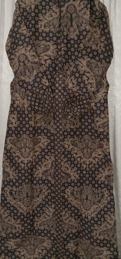 Gamis Terbaru 2021 Cardigan Wanita Muslim Gamis Batik Manggar,sekar,cantik, Kubis,kupu,padi,daun/cod