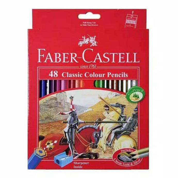 

Pensil warna classic color Faber castell 48 warna