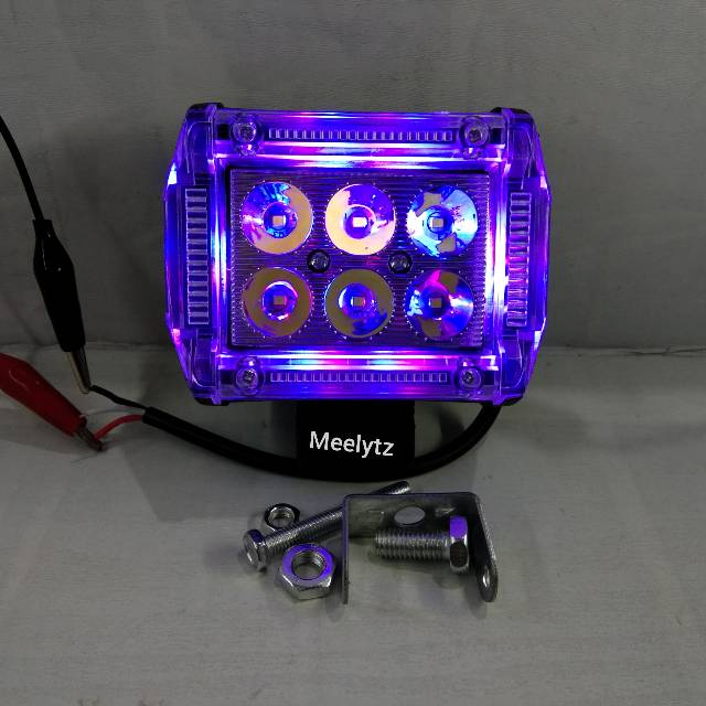 Lampu Tembak sorot LED 6 mata senja 4 mode