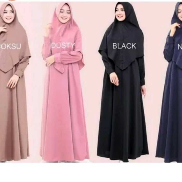 Gamis Syari gamis polos syari wolfis monalisa Murah