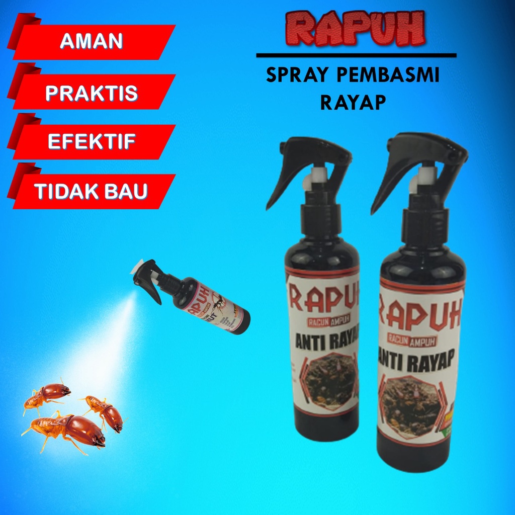 RACUN SEMPROT ANTI RAYAP AMPUH/ PEMBASMI RAYAP KAYU/ OBAT ANTI RAYAP SEMPROT/ PEMBASMI RAYAP ORIGINAL SAMPAI KE SARANGNYA