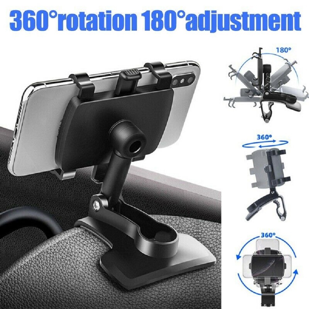 【COD Tangding】360° Clamp Dashboard Mobile In Car Phone Holder Mount Stand Cradle Universal GPS