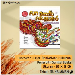 Art Therapy Buku Mewarnai Anti Stress Dewasa Adult Coloring Book Fun Doodle for Healing