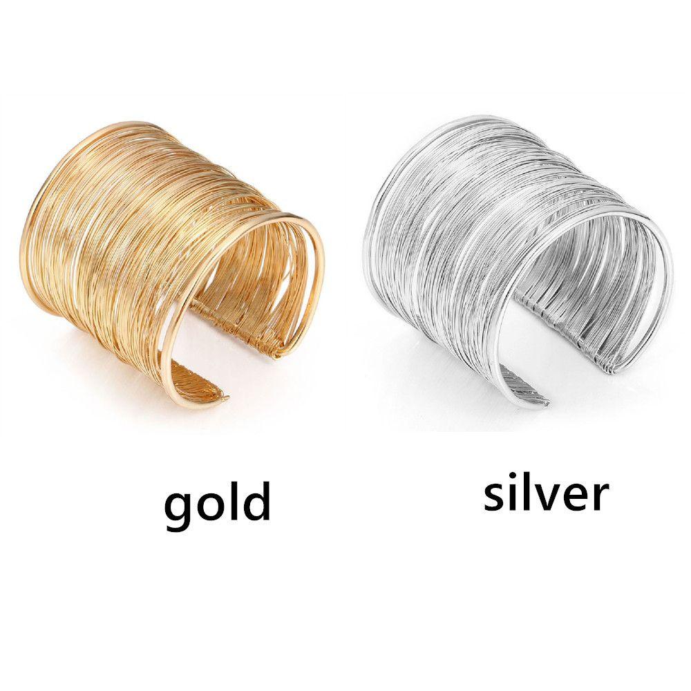 Preva Gelang Metal Open Bangle Open Gelang Lebar Cuff Bangle