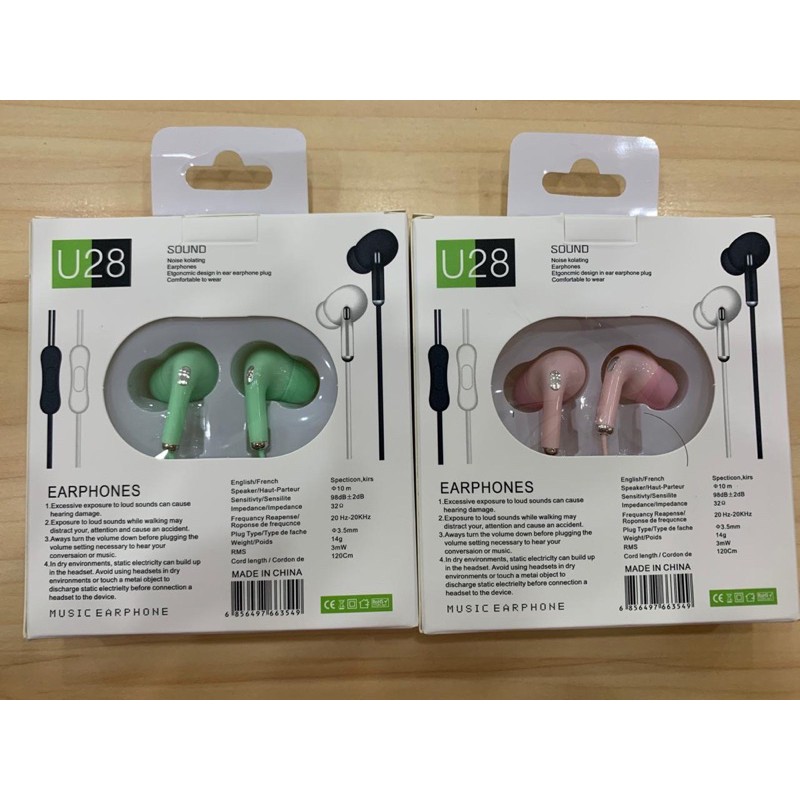 Earphone Handfree Inpods macaron U28