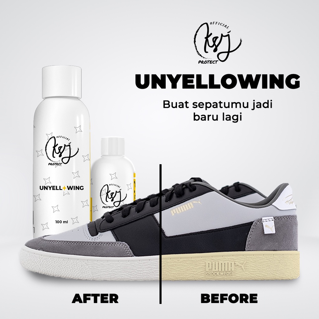 UNYELLOWING SEPATU MERK KSJ - CAIRAN PEMUTIH SEPATU YANG MENGUNING MERK KSJ