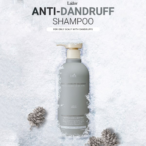 LADOR Anti Dandruff Shampoo - Shampo Perawatan Kulit Kepala Berminyak Gatal Sensitif Anti Ketombe 530 ml