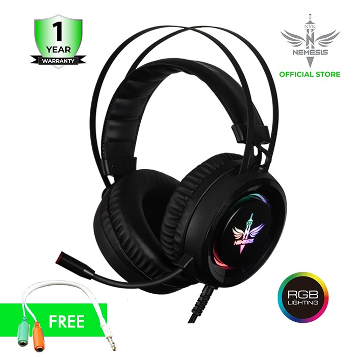 Jual Headset Gaming Rgb Nyk Rubick Hs N09 Murah Shopee Indonesia