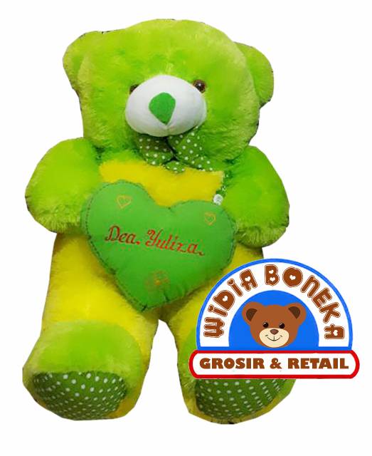 (Ukir Nama / Foto) Bordir Boneka Teddy Bear Jojon 85 cm