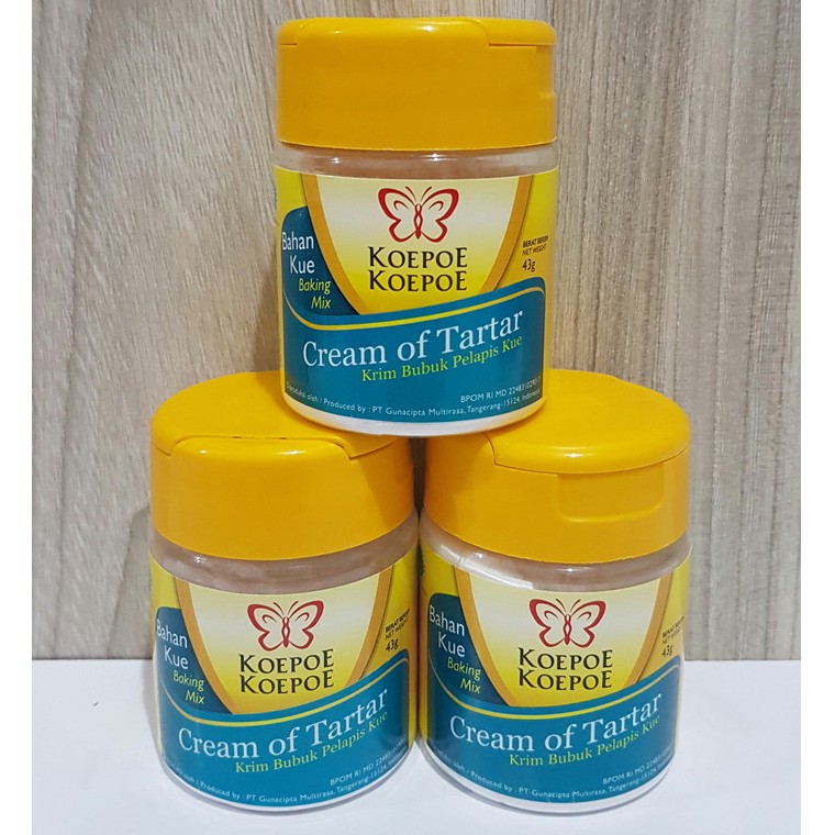 CREAM OF TARTAR KOEPOE KOEPOE 43 GR/ KRIM BUBUK PELAPIS KUE /LSN (12 PCS)