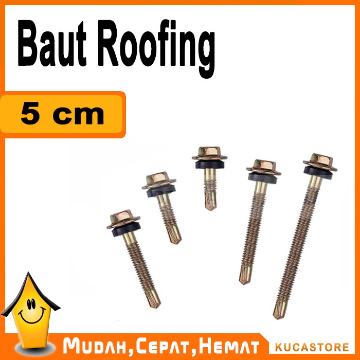 Baut Sekrup Skrup Roofing Panjang 5 cm