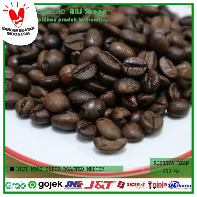 

Kopi- biji kopi robusta super roasted 250gr -Biji-Kopi.