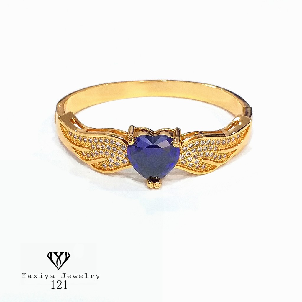 

Gelang Emas Wanita Permata Zircon Perhiasan Lapis Emas 18K Yaxiya Jewelry 121