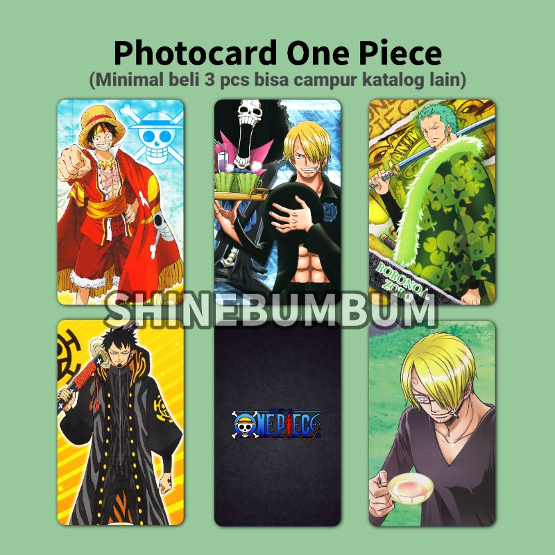 Photocard Anime One Piece (2 sisi)