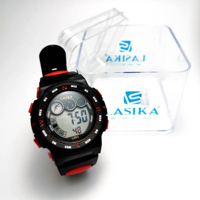 Jam tangan digital Remaja Sporty water Resist Lasika 883