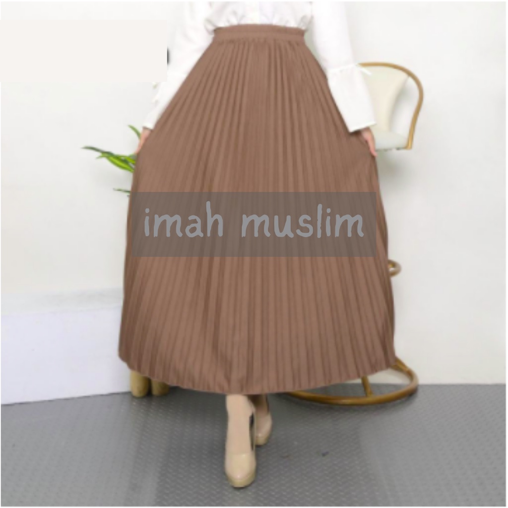 Rok Plisket - Rok Wanita Bahan Premium