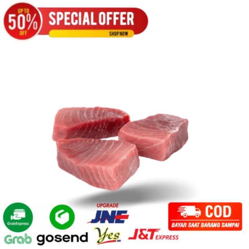 

Daging fillet ikan tuna steak super fresh segarmart bandung