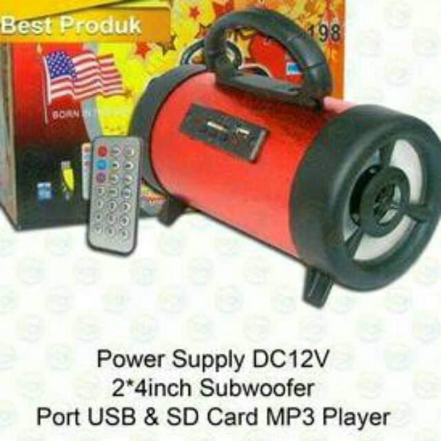 Speaker portable usb & sd card mp3 player