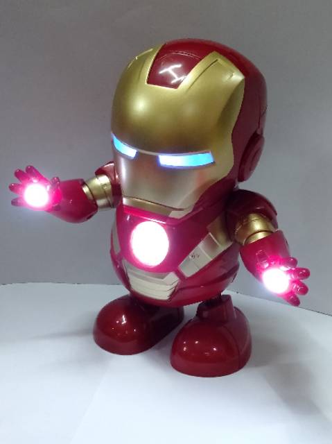 (FREE BATTERAI) Robot Dance Hero Iron man, Ultraman, Spiderman