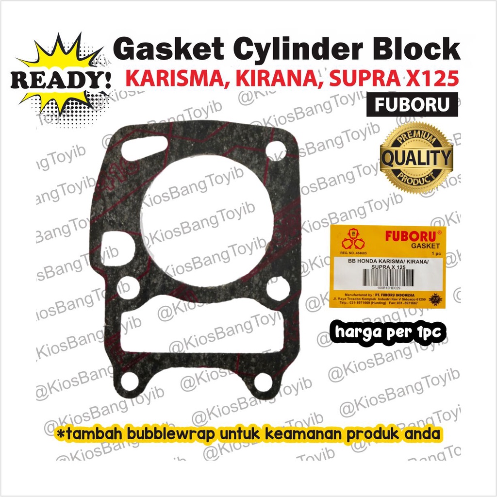 Packing Gasket Cylinder Block (BB) Karisma, Kirana, SupraX125 (FUBORU)