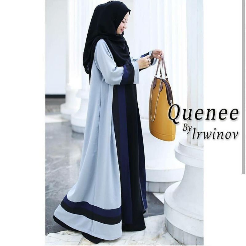 New Fashion Gamis Remaja Wanita Best Seller Gamis Kombinasi garis 1 Ter Viral Tren Kekinian 2021 TM