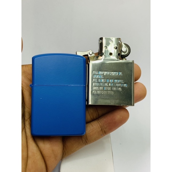 Korek Zippp Warna Biru Tua Korek Zippo Murah Korek Antik dan Unik