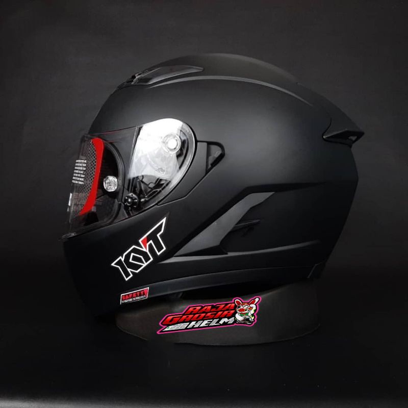 HELM KYT FALCON FR BLACK DOFF ORIGINAL HELM TOURING KYT FALCON HITAM DOFF KYT FALCON FLAT VISOR ORI