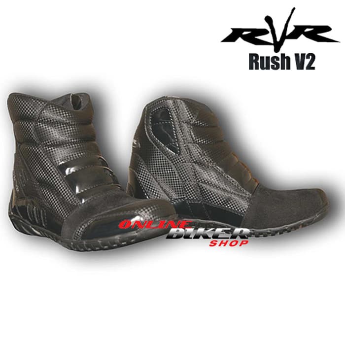 Excelent Sepatu Touring RvR Rush V2 Black   40