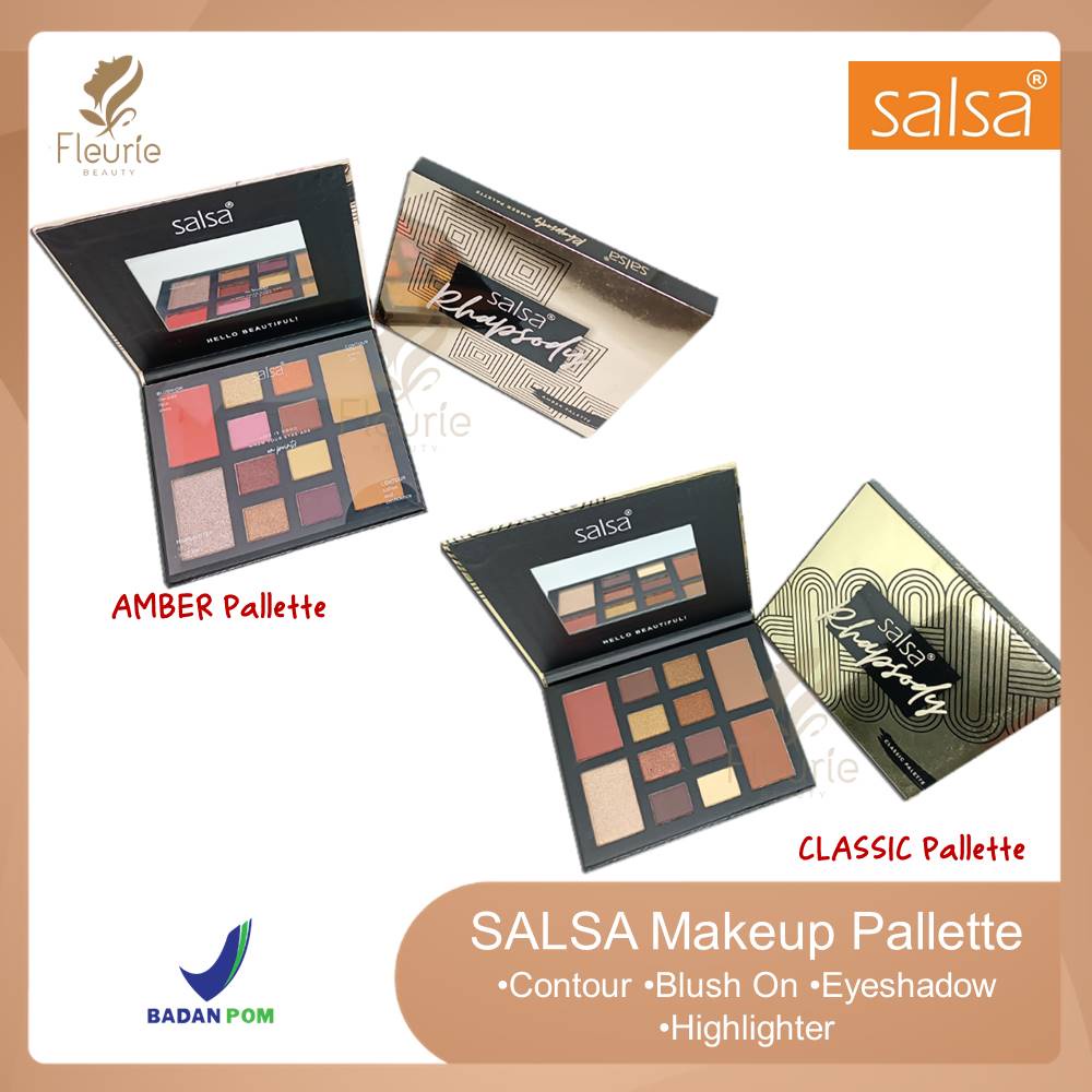 Salsa Rhapsody Eyeshadow Pallette CLASSIC/AMBER Original BPOM