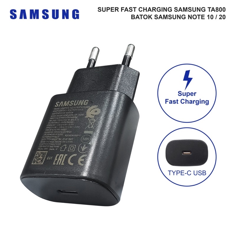 ADAPTER BATOK CHARGER SAMSUNG 25W USB C ORIGINAL FAST CHARGING PD ADAPTER 3.0