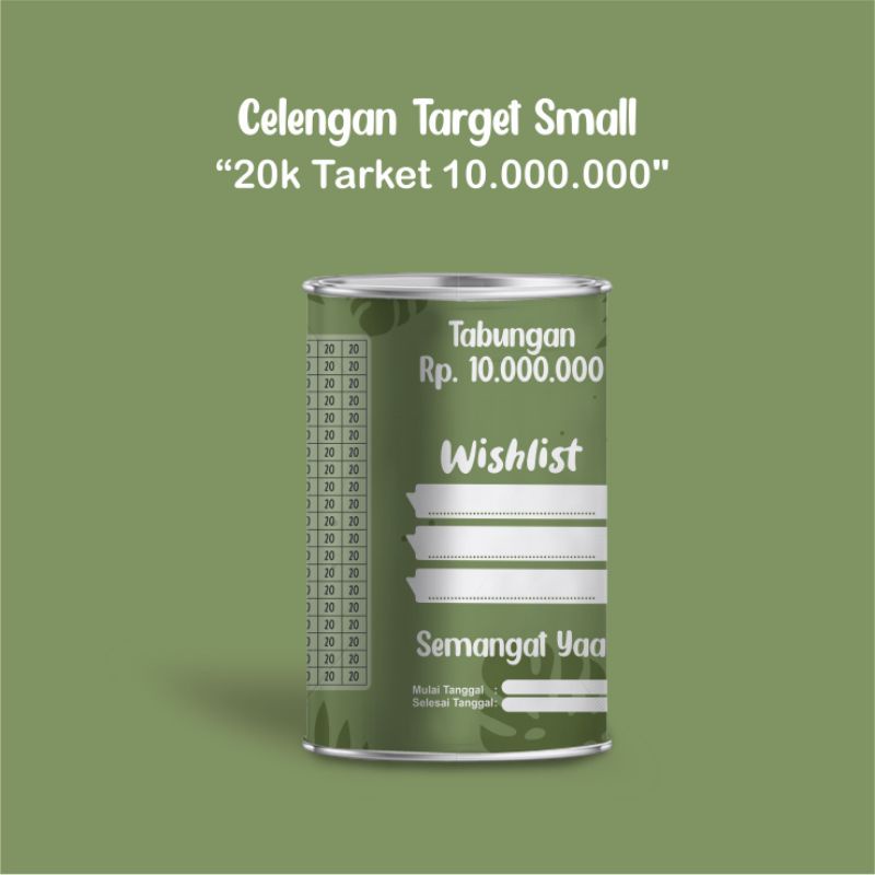 CELENGAN TARGET BUKA TUTUP ATAU PERMANEN MURAH CELENGAN VIRAL TIKTOK SMALL CELENGAN TABUNGAN SEDEKAH SUBUH-20 RIBU TARGET 10JT