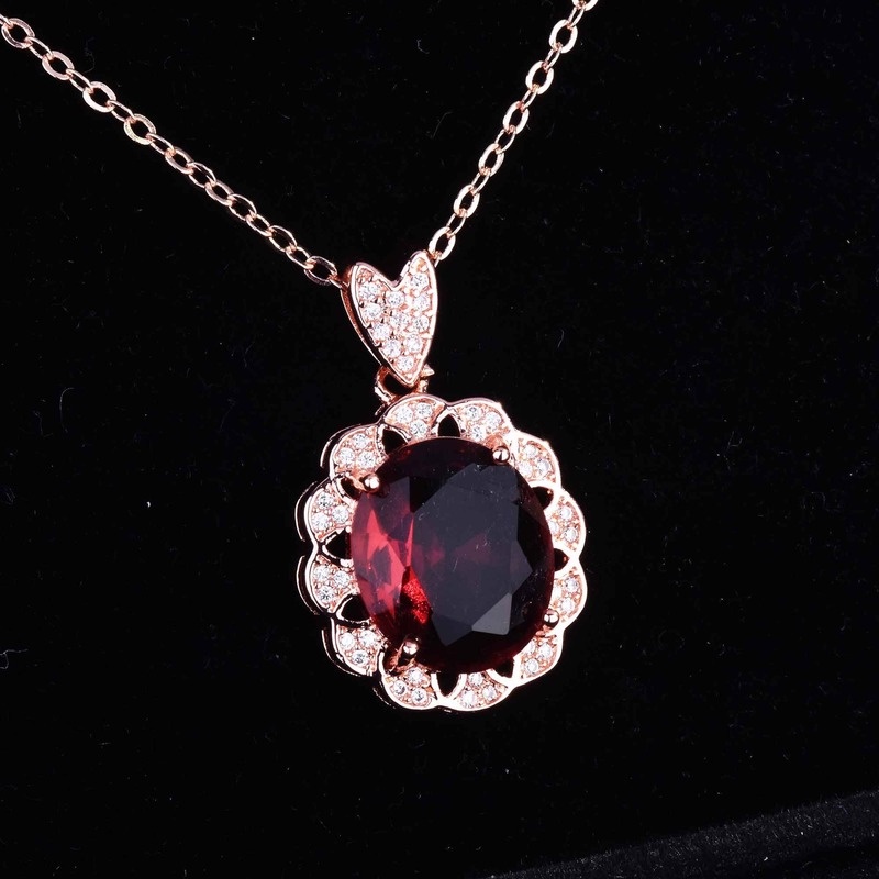 Luxury Fashion Ruby Simple All-Match Necklace