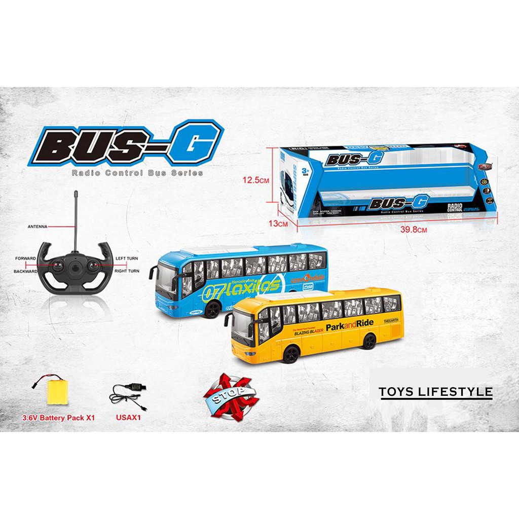 Bus G Mainan Mobil Remote Control (Kuning)