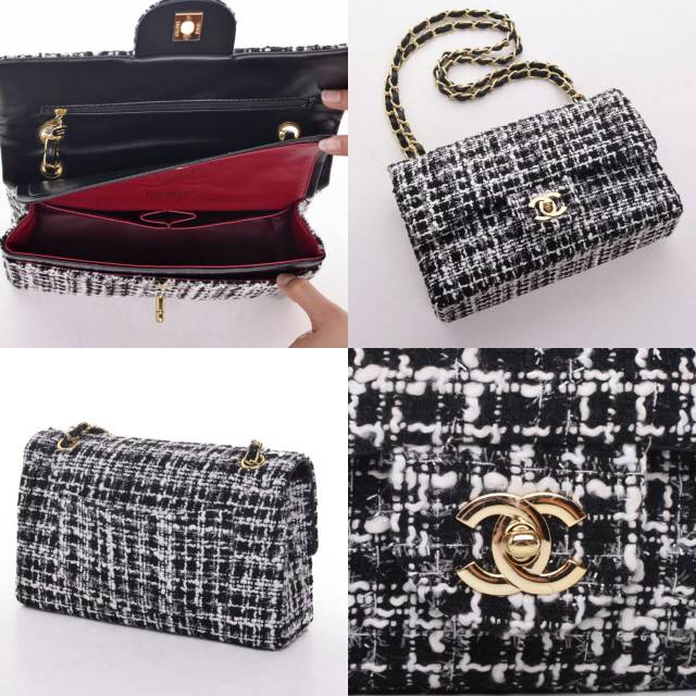 Tas Chanel Tweed Classic Flap Bag - 5032