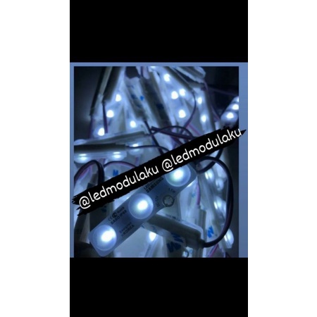 Led Modul Samsung 3 Led 6618 saso doff 12V , 1.5 Watt (50pcs)  untuk neon box