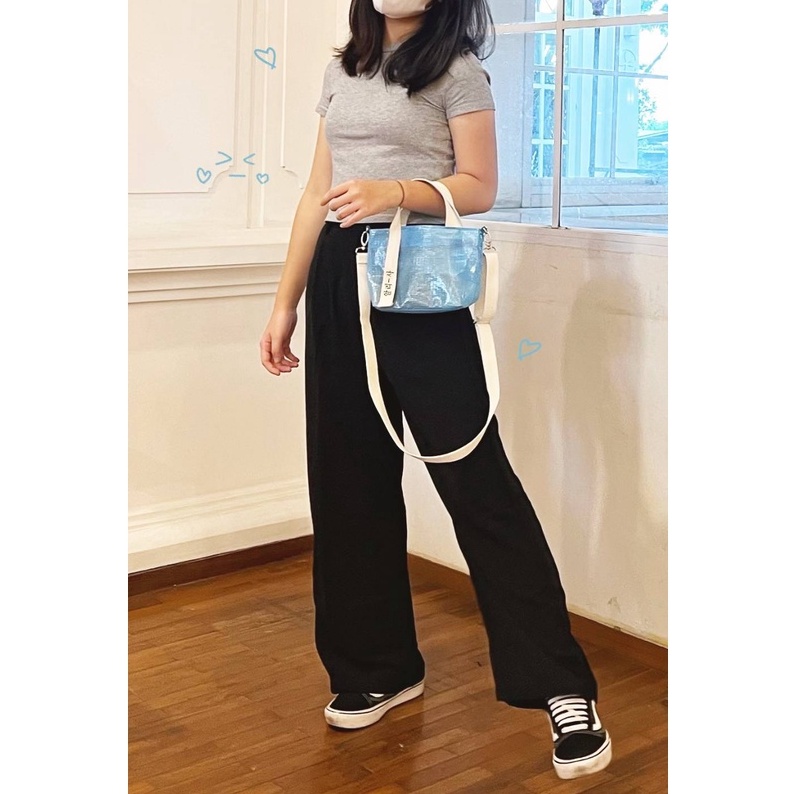 MINI NETO BAG - PVC JARING ( FREE CUSTOM NAMA ) TOTE BAG / HAND BAG / TAS WANITA / TAS MIKA / TAS JELLY KOREA / TAS KONSER