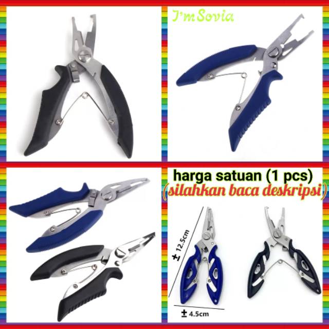 tang split ring utk minnow - popper - lure / fishing tools plier