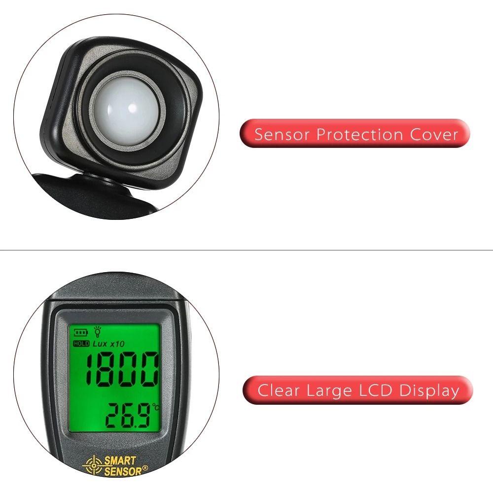 Top Digital Light Meter Profesional Max Min Handheld Photometer Alat Pengukur Cahaya