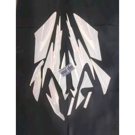 striping stiker sticker lis honda supra x 125 x125 hitam merah 2006 2007 original