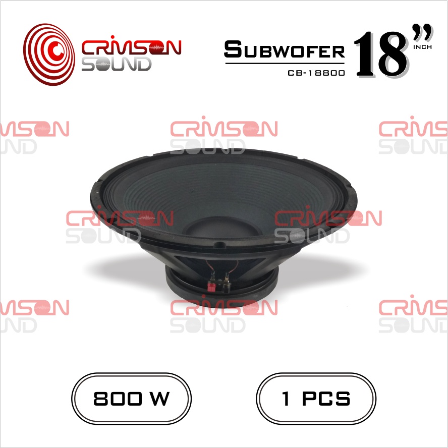 SPEAKER WOOFER 18 INCH COIL 4 INCH COBRA CB-18800 800 Watt