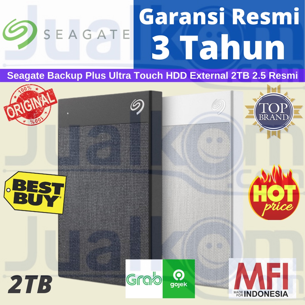 Seagate Ultra Touch Hardisk Eksternal 2TB USB 2.5 Resmi