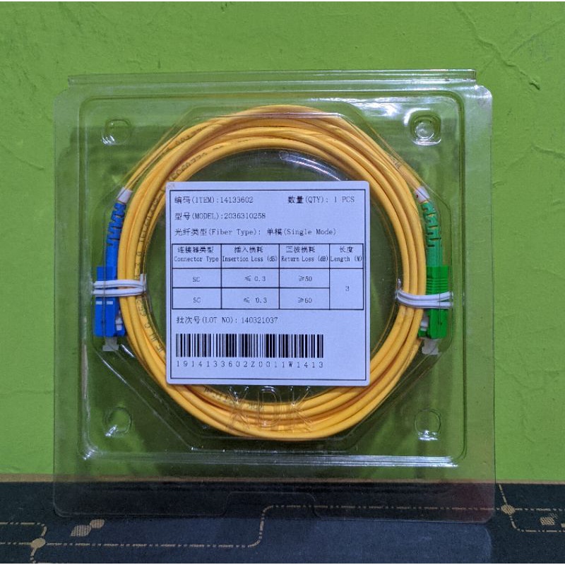 Patch cord SC TO APC-UPC