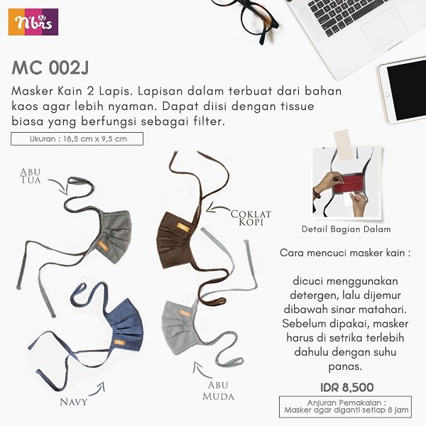 MASKER KAIN NIBRAS MC 002J
